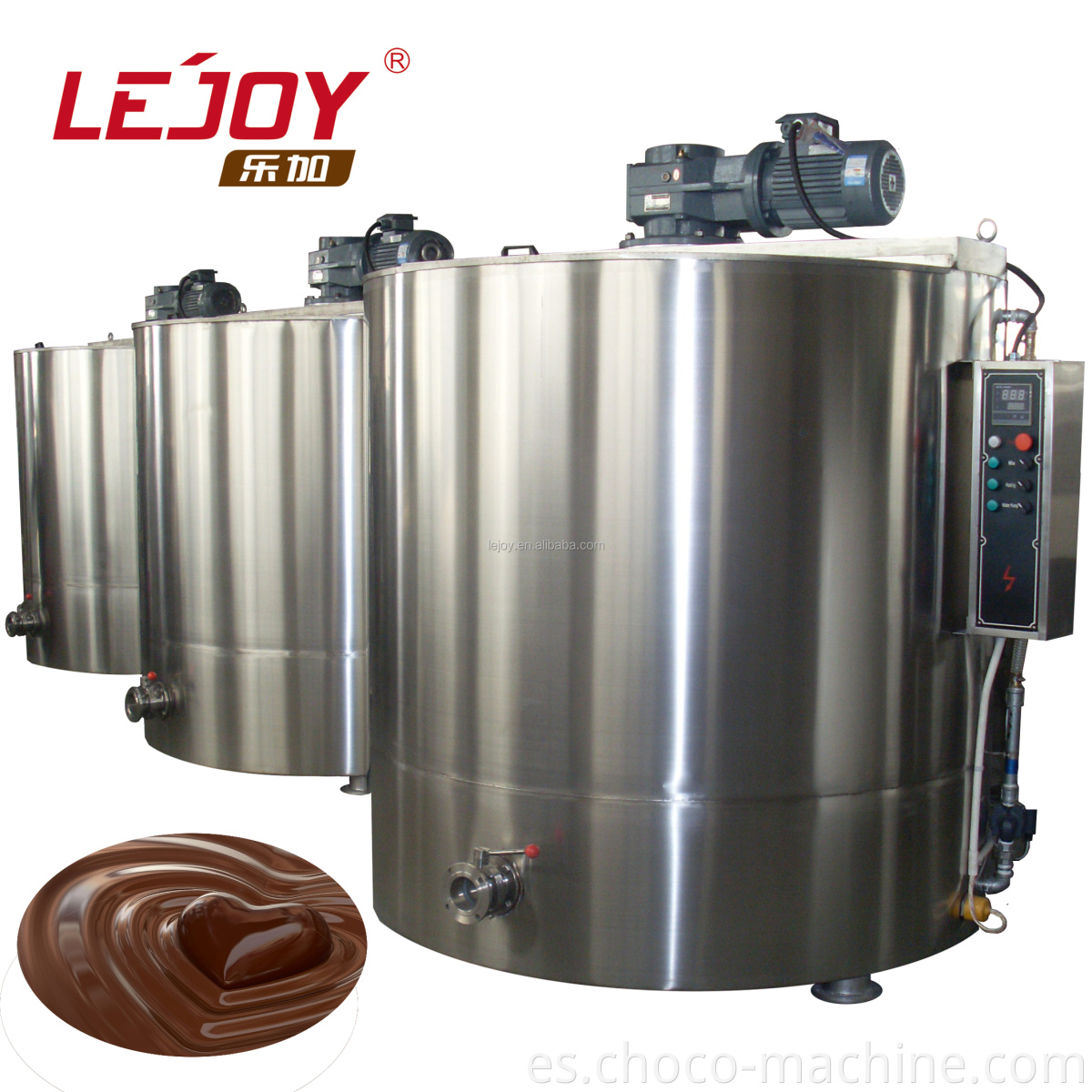 Venta caliente 2000L tanque de templado de chocolate de alta calidad para masa de chocolate
